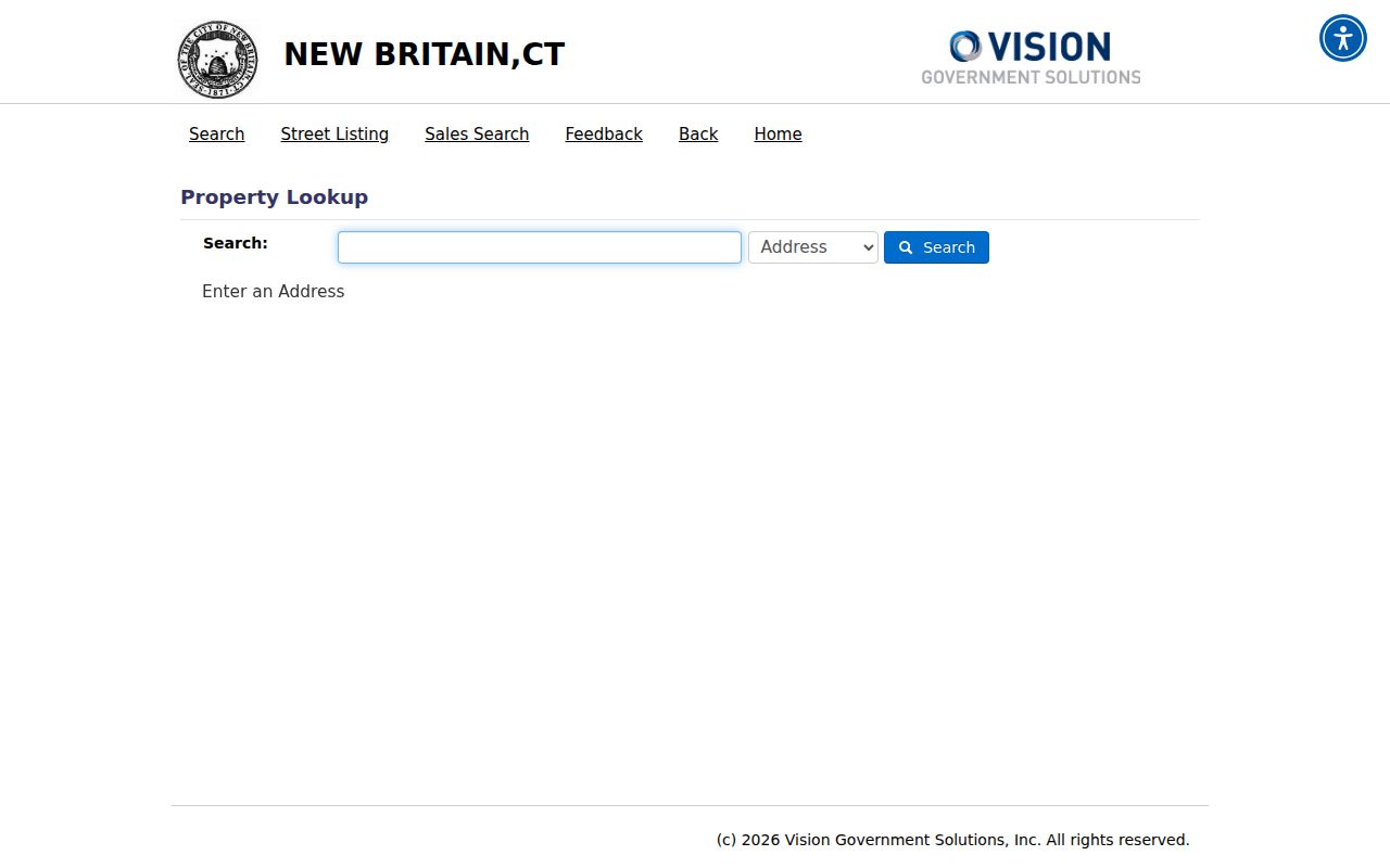 New Britain residents directory Vision assessor parcel search