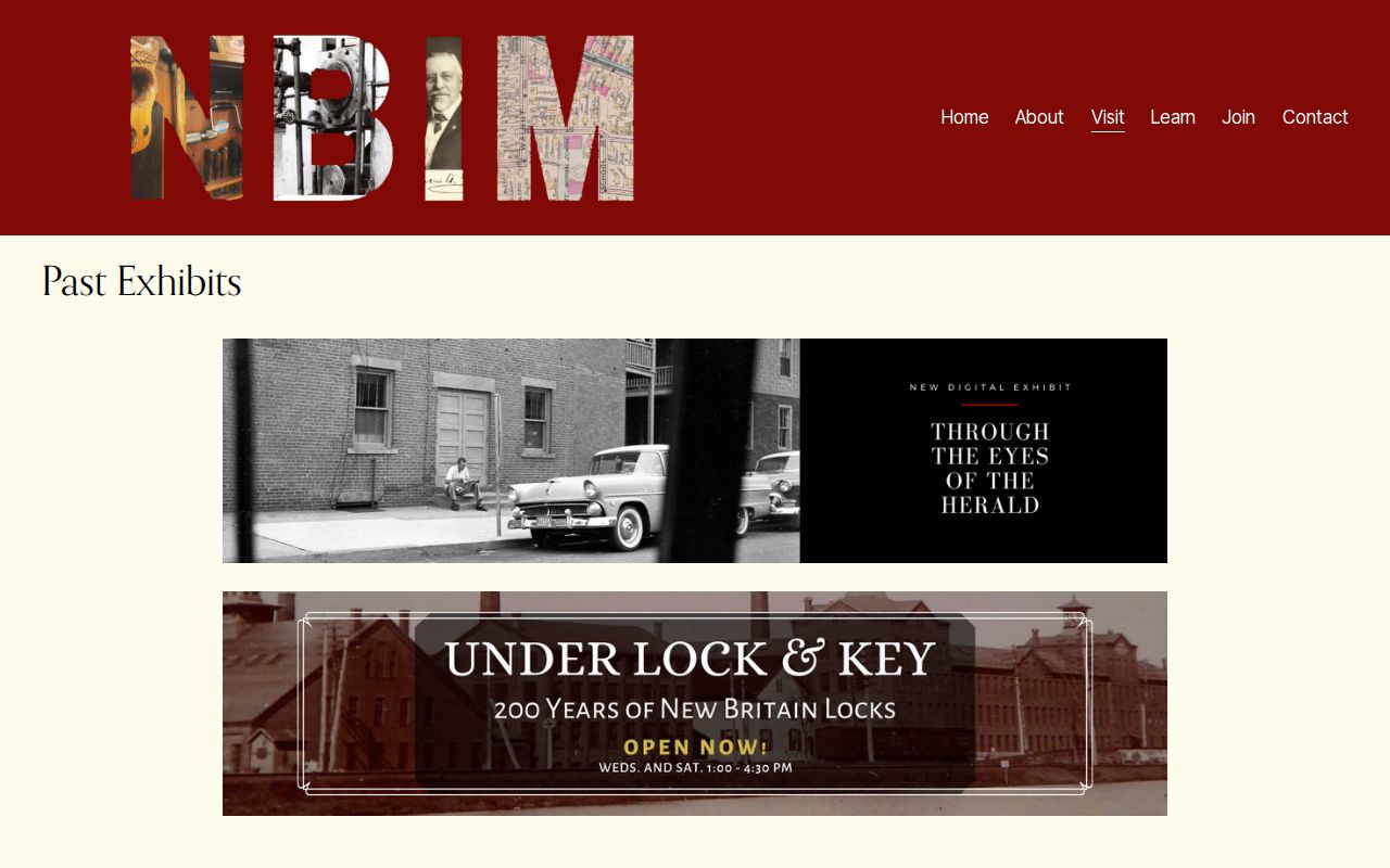 New Britain previous residents Industrial Museum exhibits and local archive context