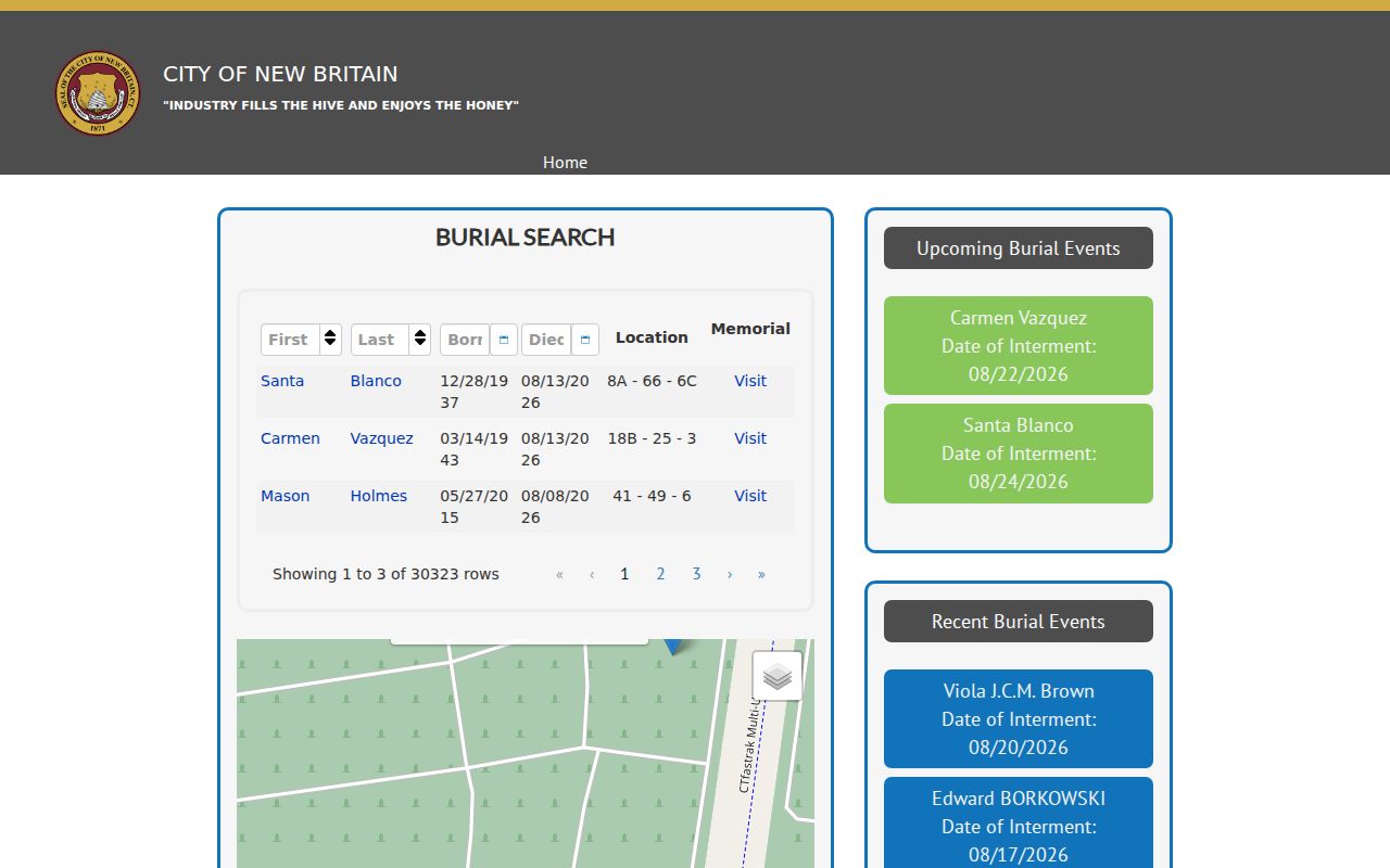 New Britain resident lookup Fairview Cemetery search